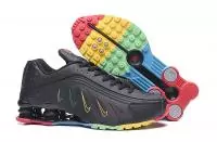 sale nike shox pour femme pas cher shw r4 electric embroidery rainbow